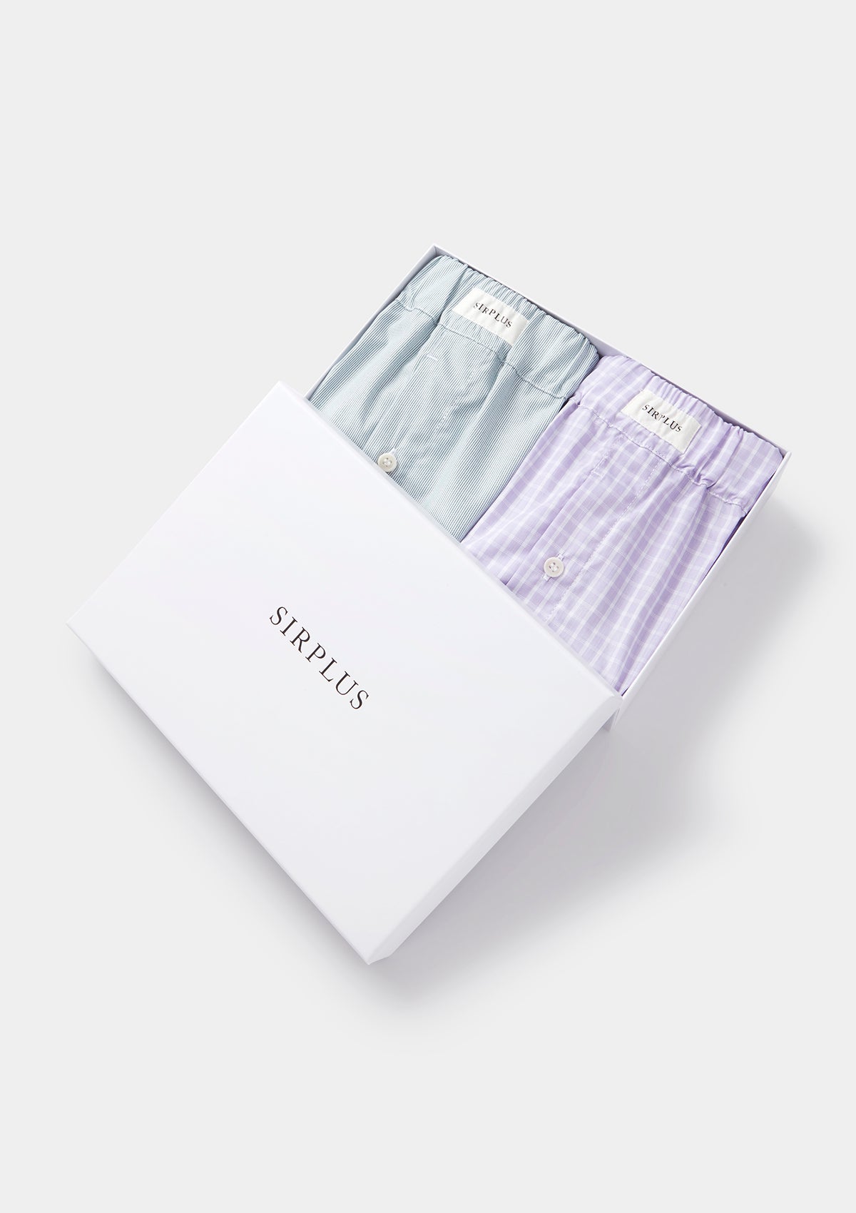 Lilac & Green Cotton Boxer Shorts Gift Box, Gift Box - SIRPLUS