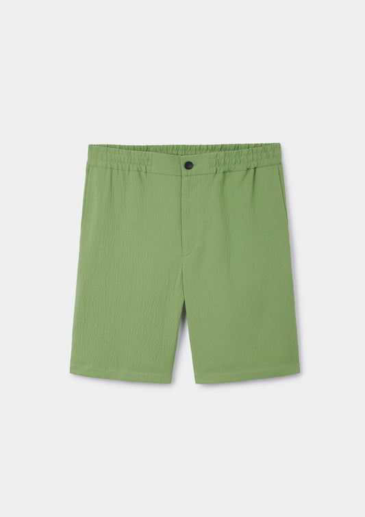 Apple Seersucker Drawstring Shorts, Shorts - SIRPLUS