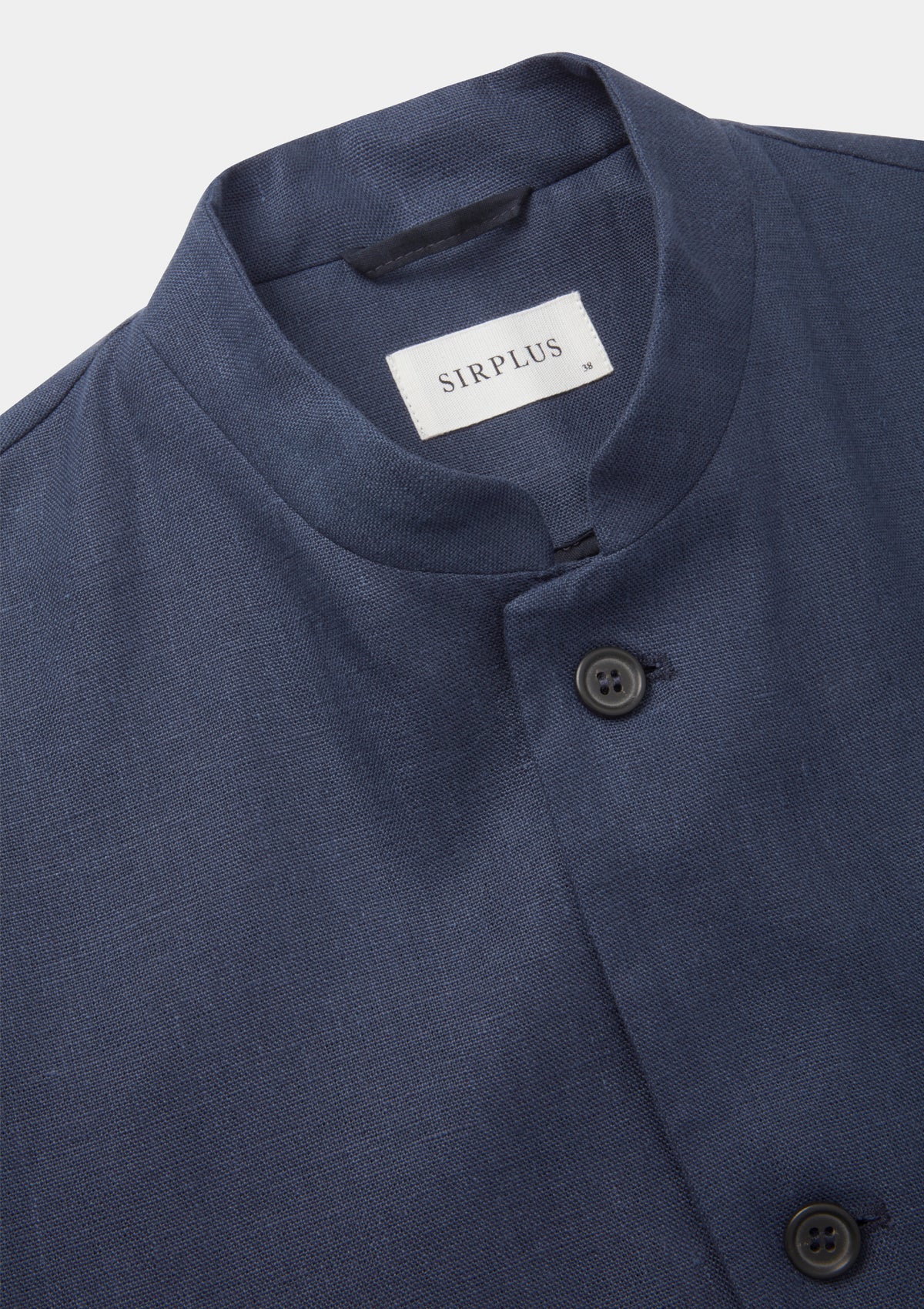 Blue Nights Linen Nehru Waistcoat, Nehru Waistcoat - SIRPLUS