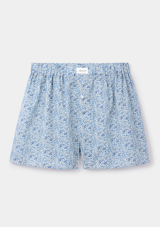 Blue Floral Liberty Boxer Shorts, Boxer Shorts - SIRPLUS