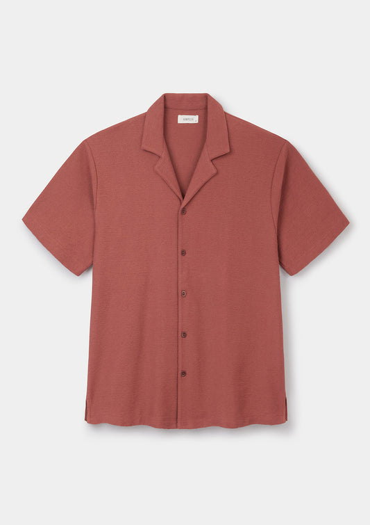 Henna Purl Jersey Cuban Polo, Polo Shirt - SIRPLUS