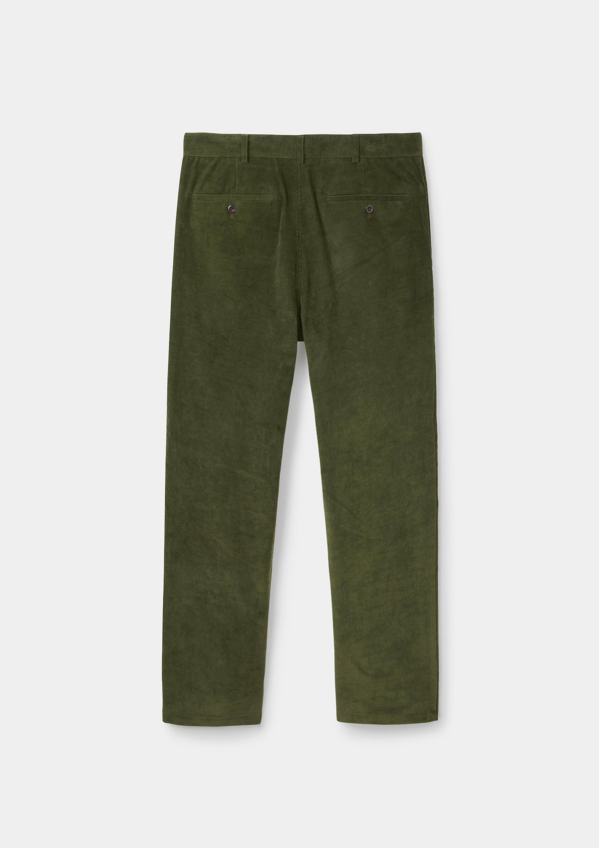 Olive Cotton Pincord Casual Trousers, Casual Trousers - SIRPLUS
