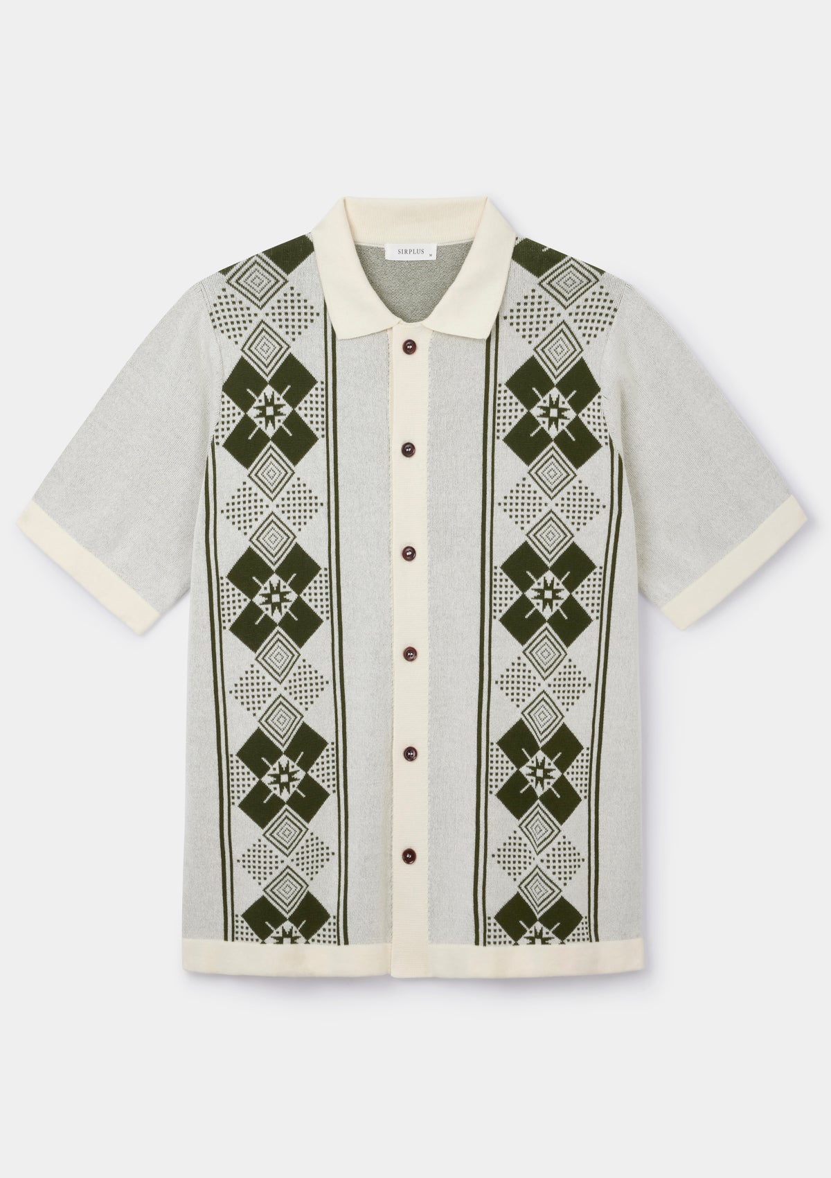 Cactus Green Cotton Knit Polo, Polo Shirt - SIRPLUS