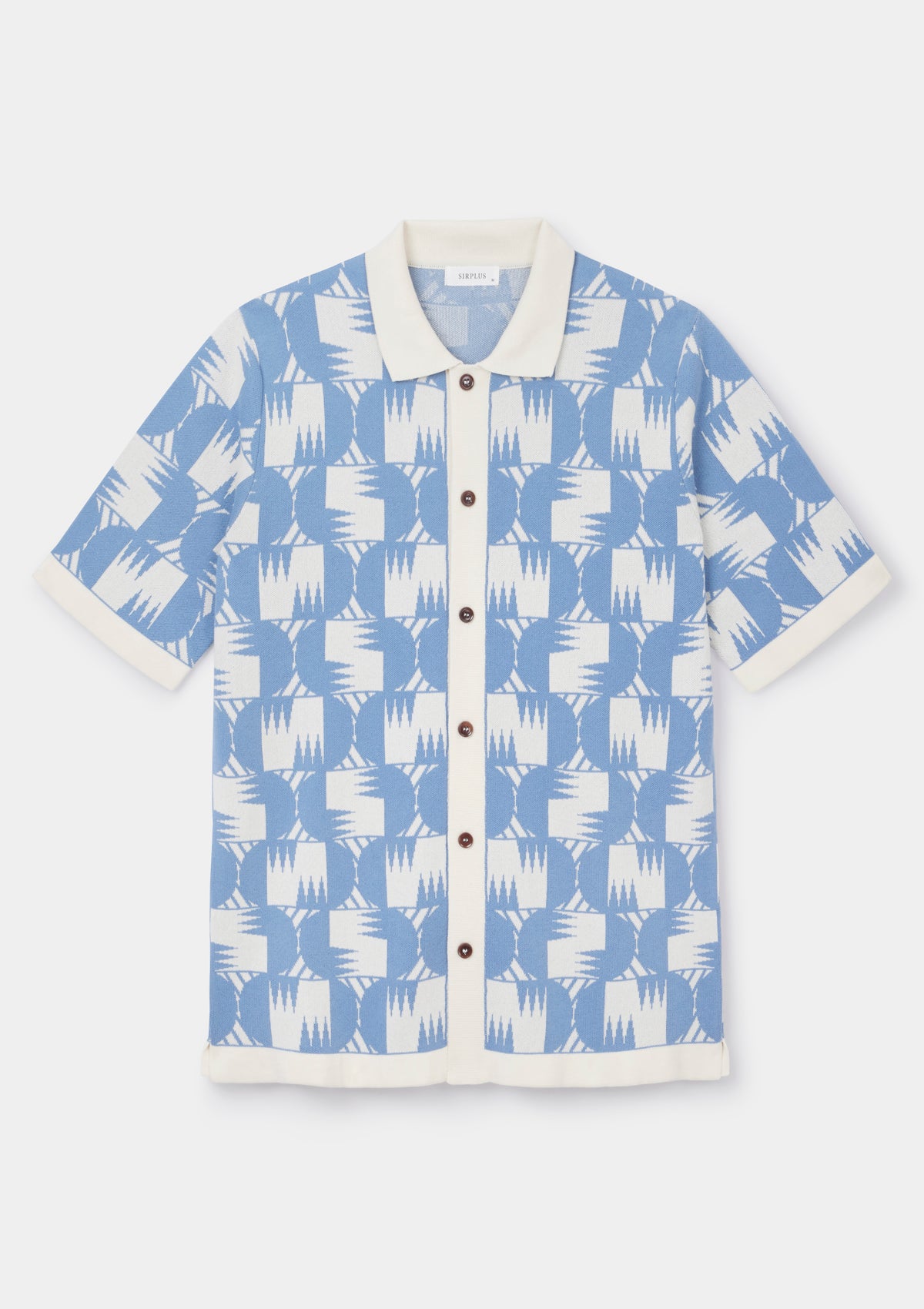 Ceramic Blue Underground Tapestry Jacquard Polo, Polo Shirt - SIRPLUS