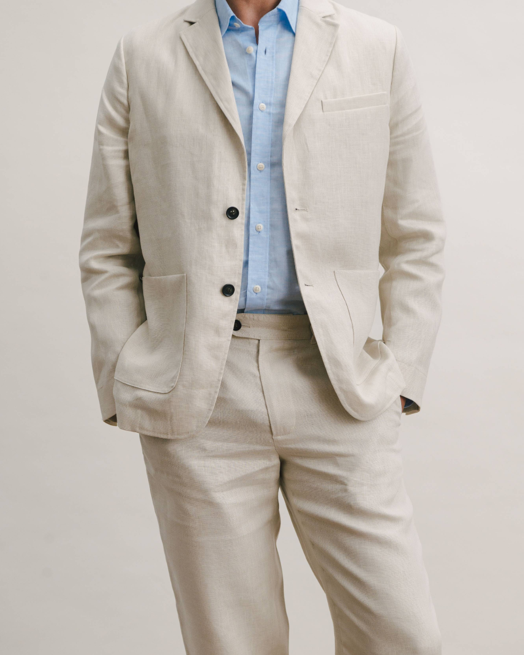 Ivory Linen Blazer