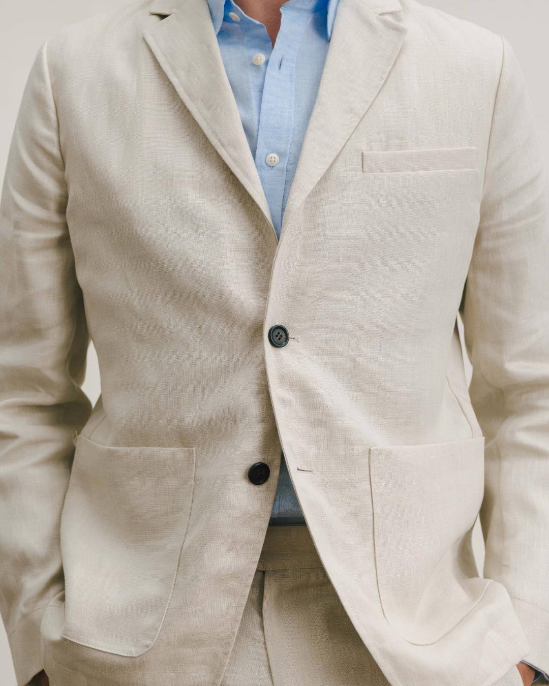 Ivory Linen Blazer