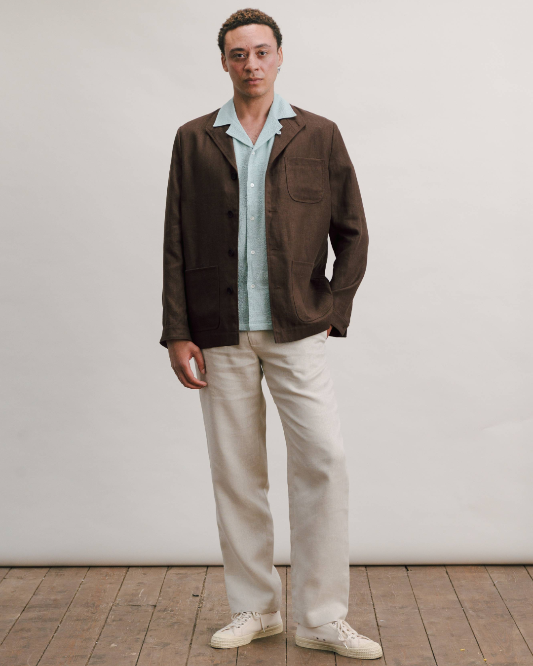 Hickory Brown Linen Brown Teba Jacket