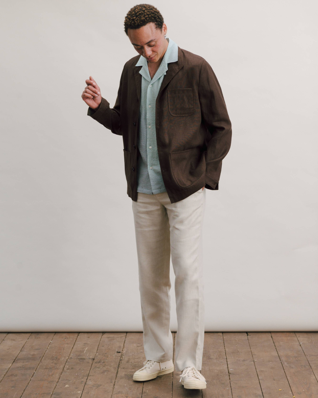 Hickory Brown Linen Brown Teba Jacket