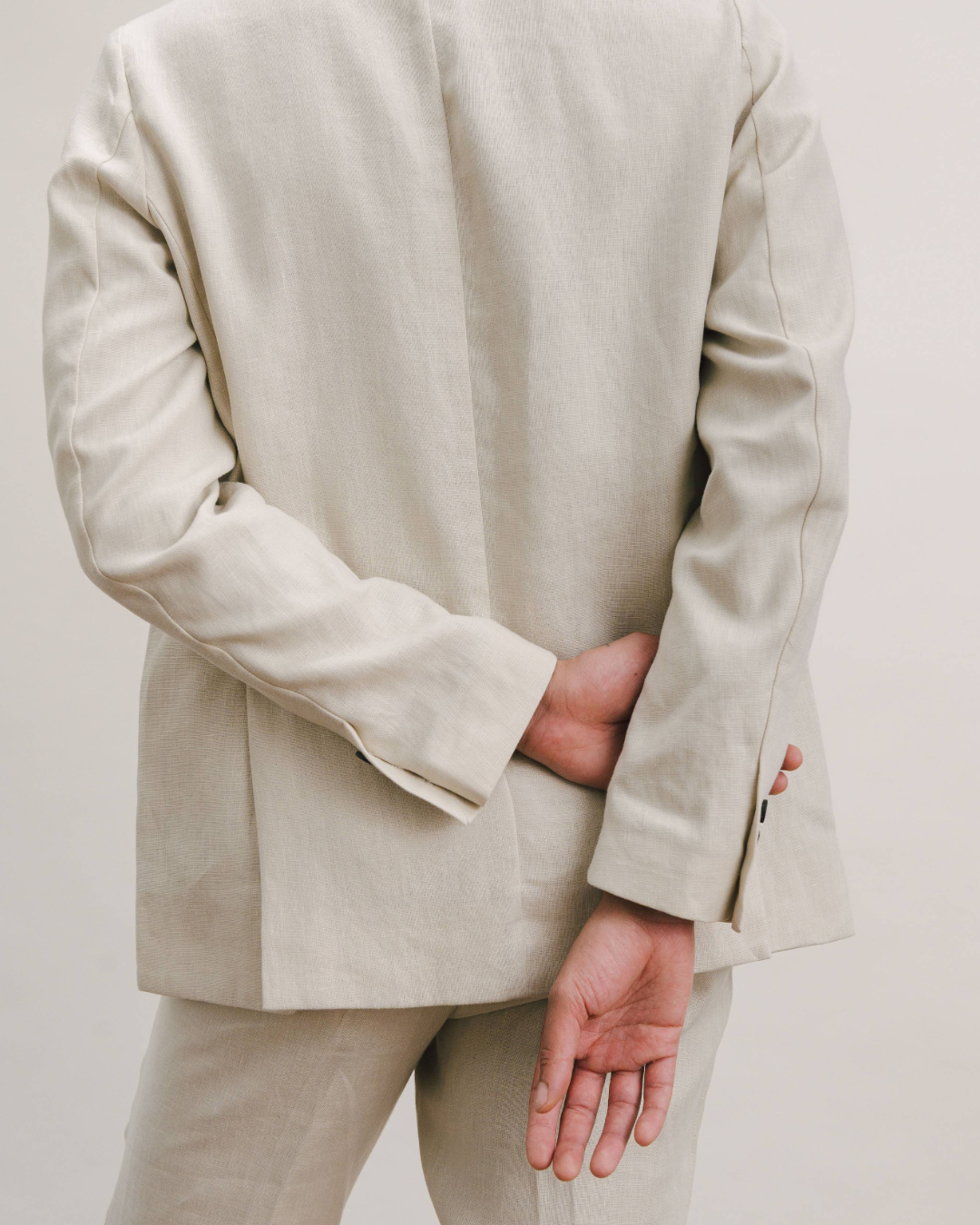 Ivory Linen Nehru Suit