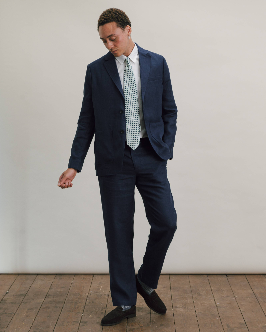 Blue Nights Linen Blazer