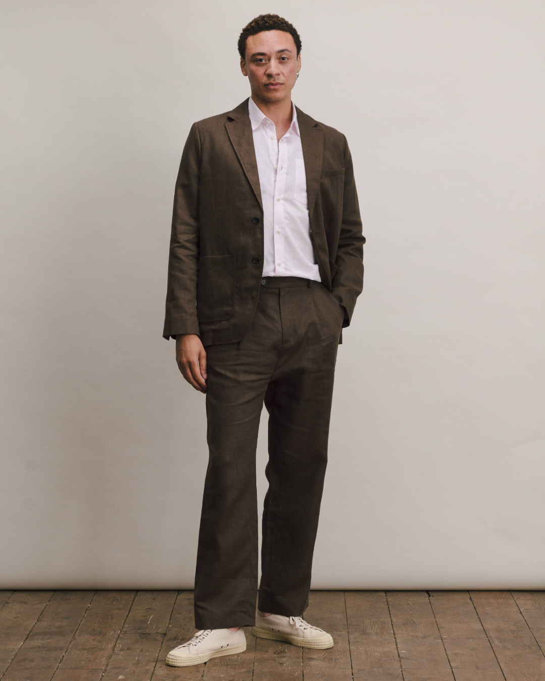Hickory Brown Linen Blazer