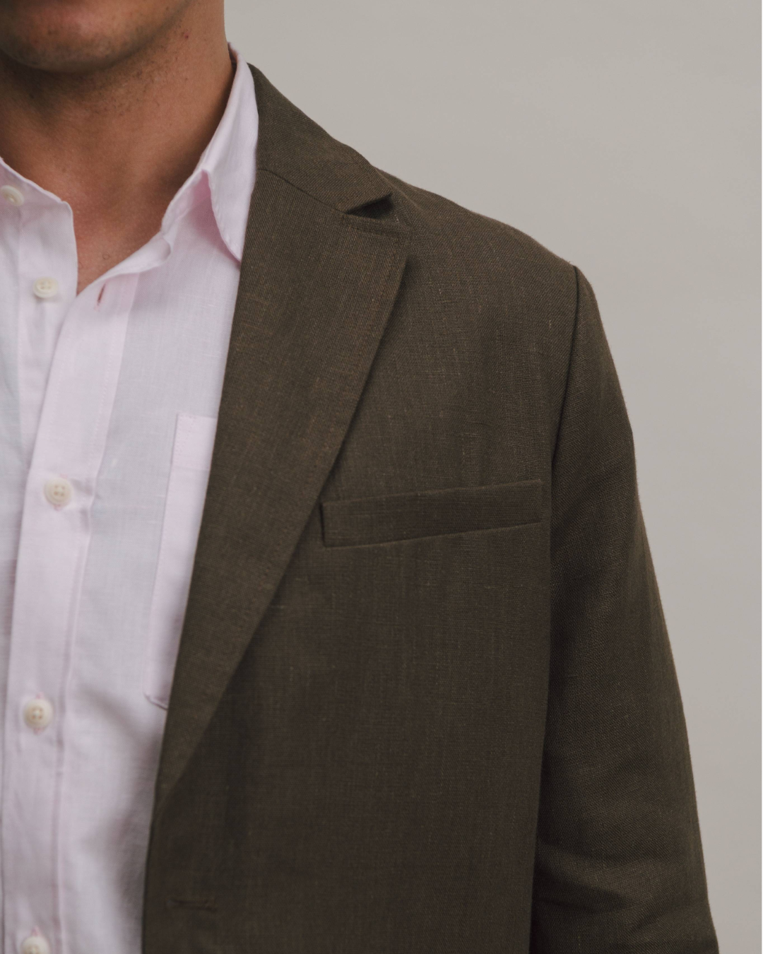 Hickory Brown Linen Blazer