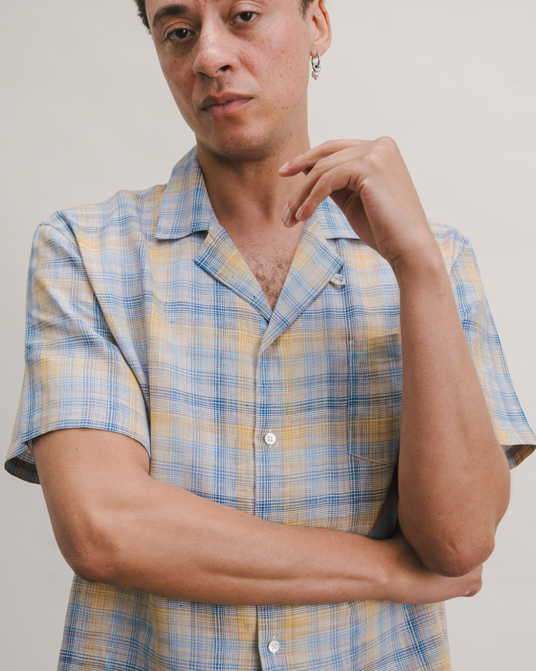 Sunwashed Check Cuban Shirt