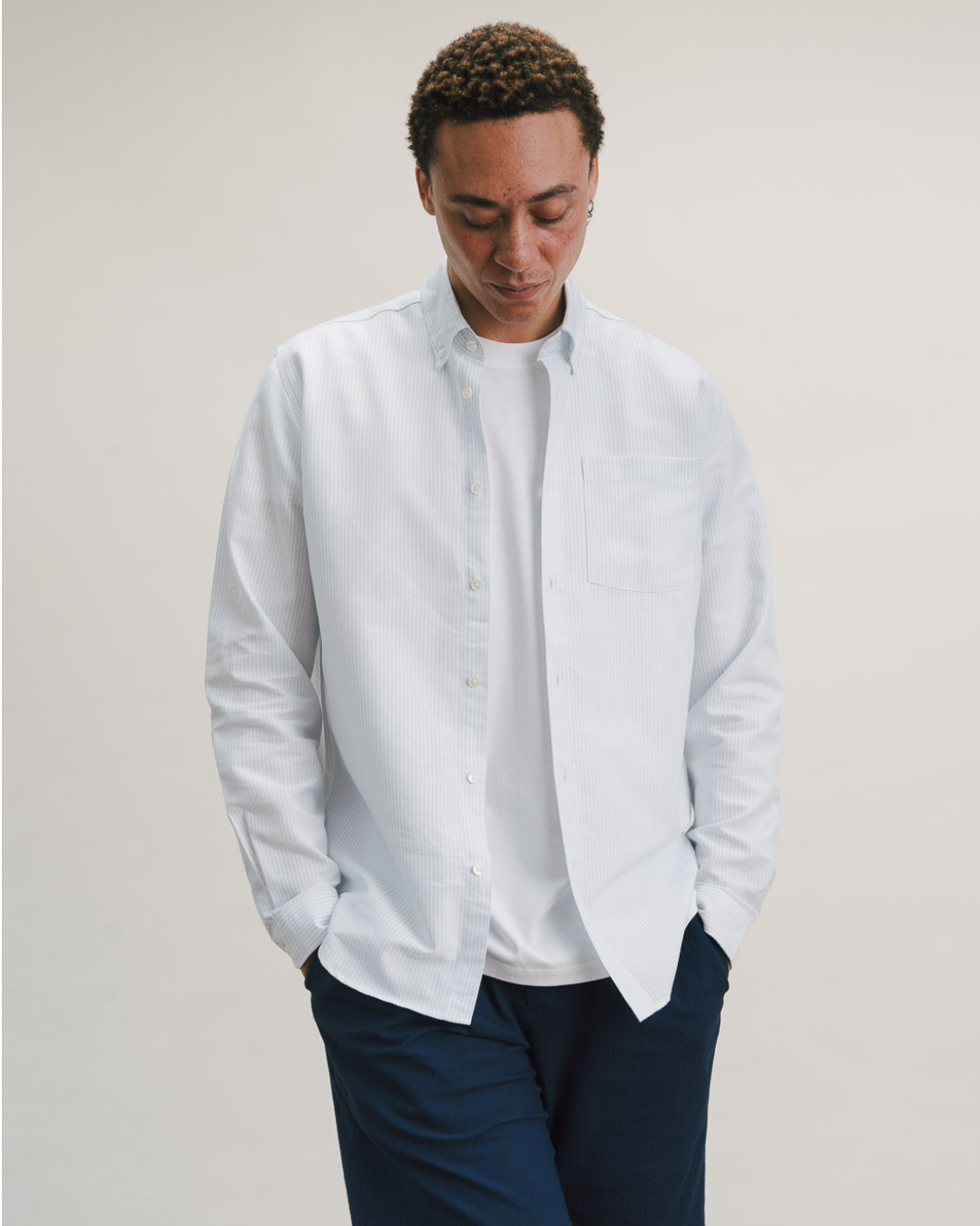 Air Blue Stripe Button-Down Shirt
