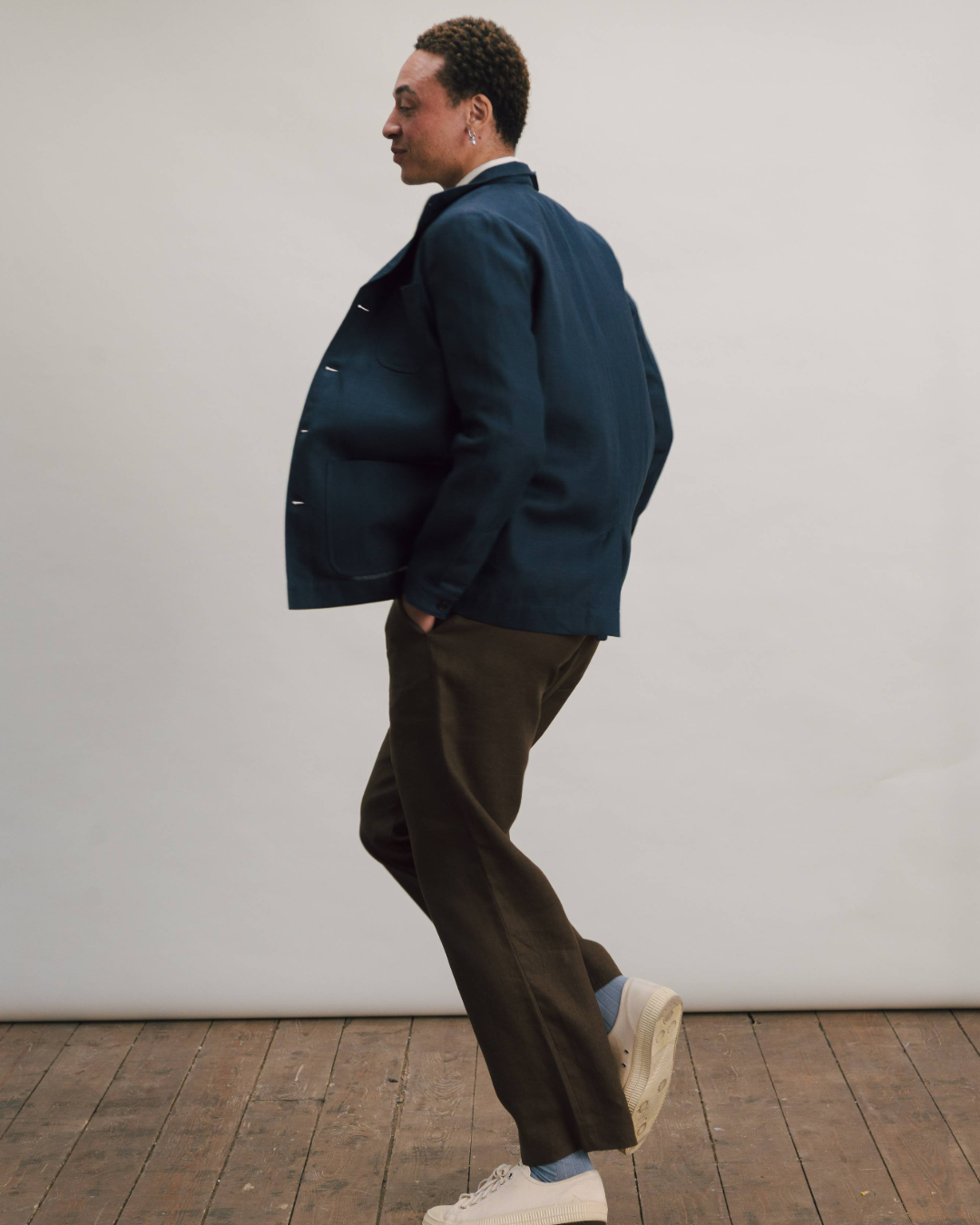 Blue Nights Linen Teba Jacket