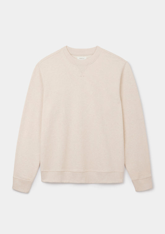 Ecru Organic Cotton Sweatshirt, Sweatshirt - SIRPLUS