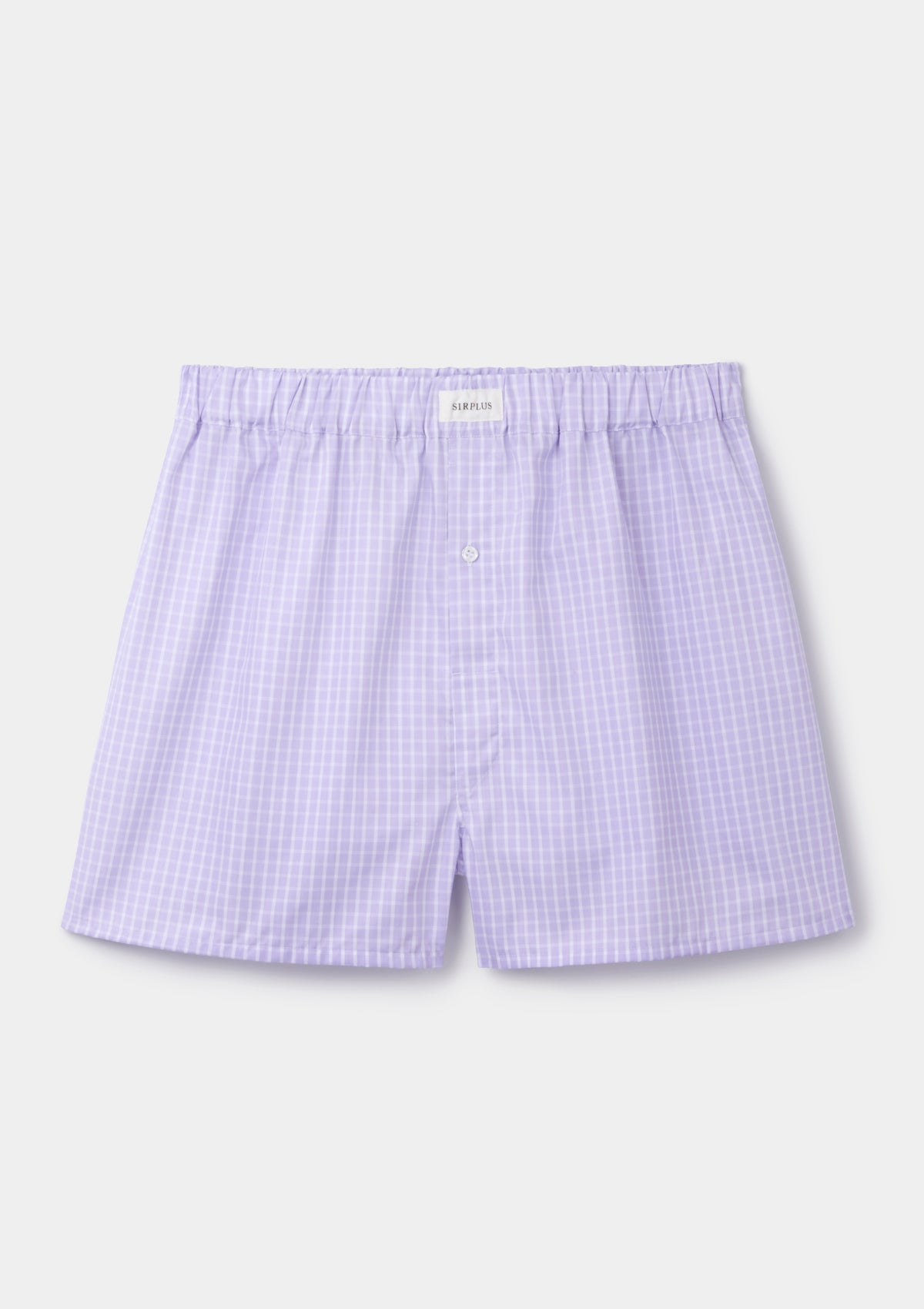 Lilac Check Cotton Boxer Shorts, Boxer Shorts - SIRPLUS