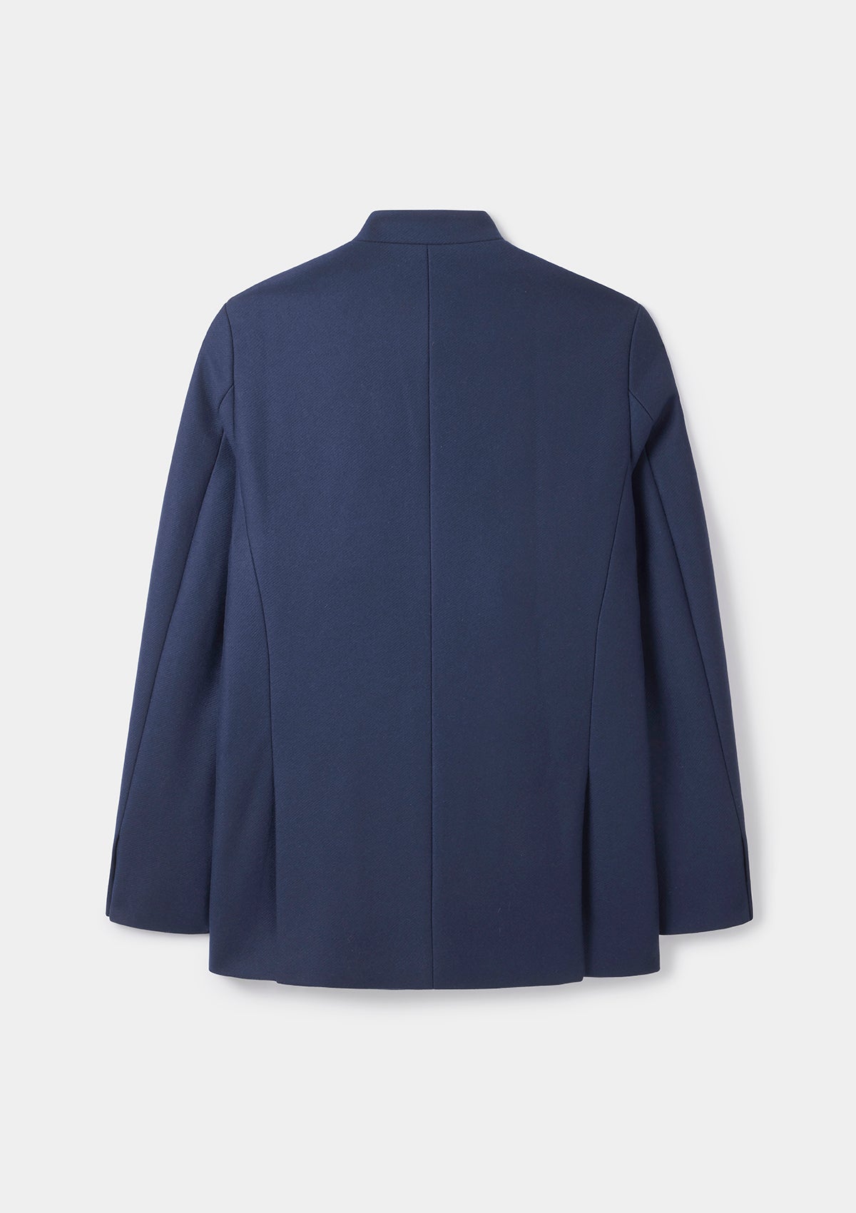 Navy Classic Wool Cashmere Nehru Jacket, Nehru Jacket - SIRPLUS