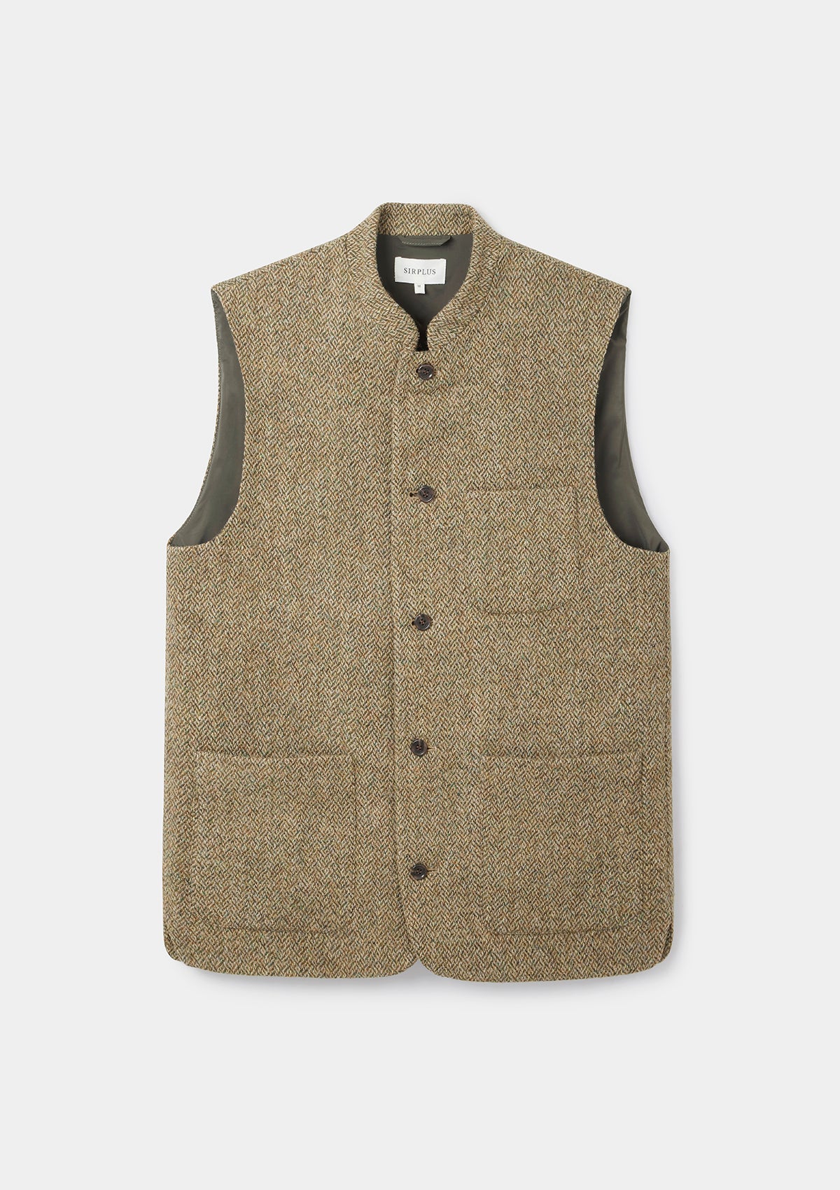 Barley Harris Tweed Nehru Waistcoat, Nehru Waistcoat - SIRPLUS