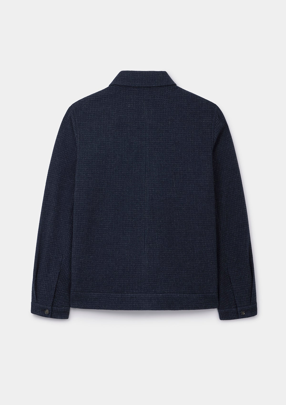 Navy Weave Zip Jacket, Zip Jacket - SIRPLUS