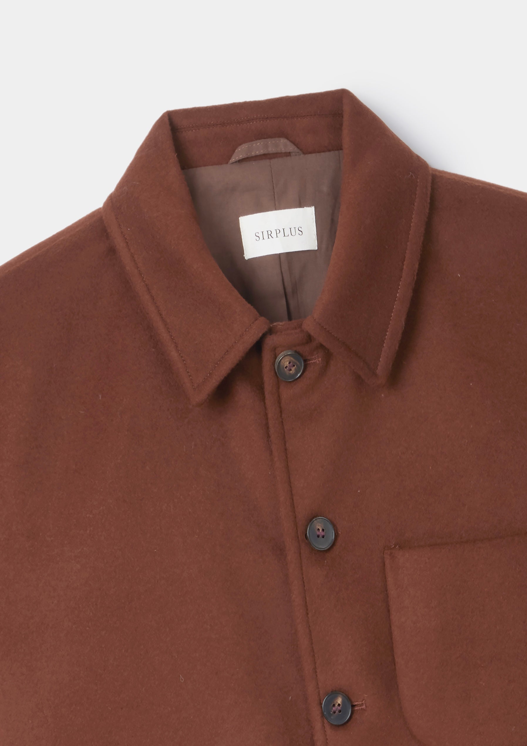 Rust Boiled Wool Chore Jacket, Chore Jacket - SIRPLUS