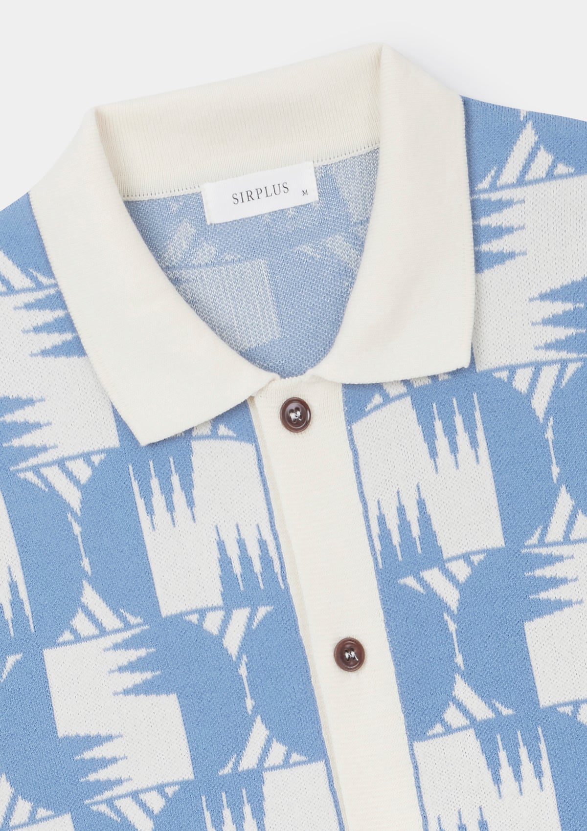 Ceramic Blue Underground Tapestry Jacquard Polo, Polo Shirt - SIRPLUS