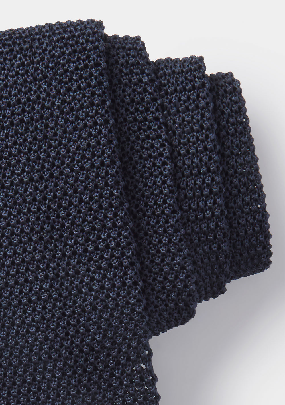 Ink Navy Silk Knitted Tie, Tie - SIRPLUS