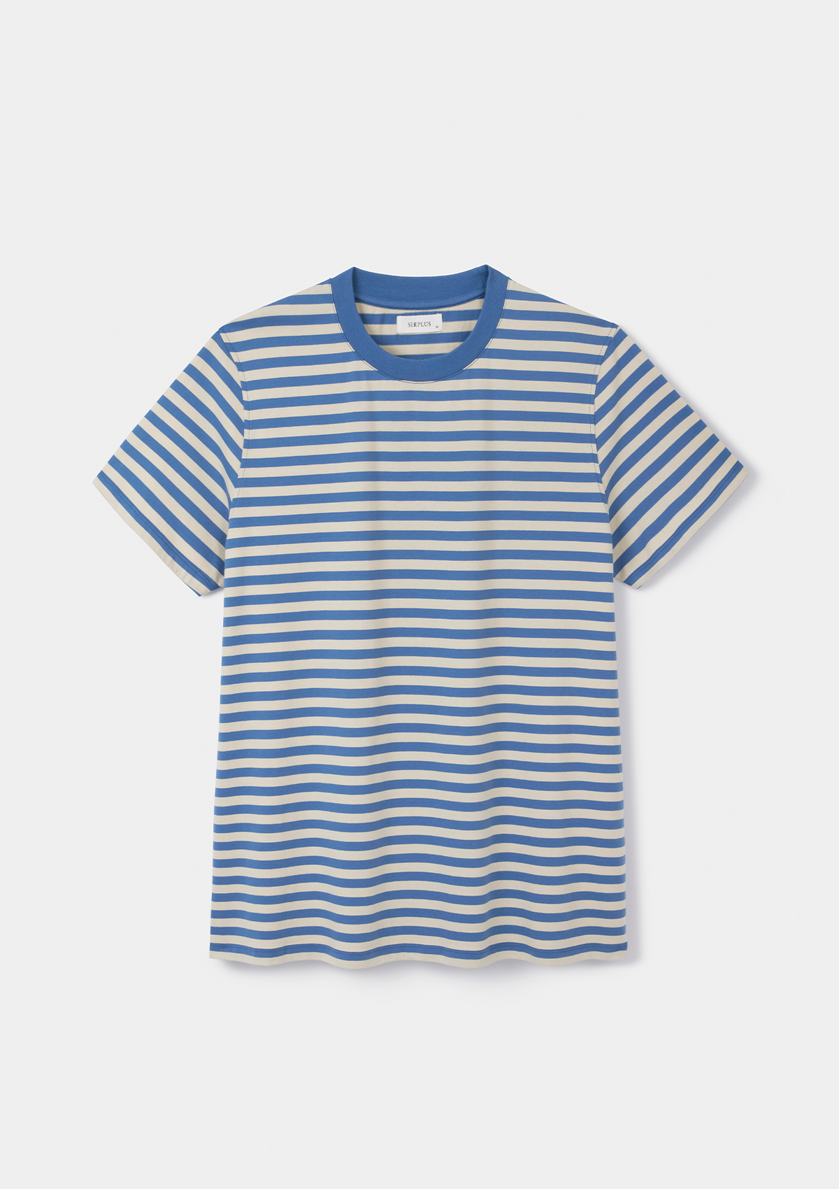 Lichen Blue Stripe Organic Cotton T-Shirt, T-Shirt - SIRPLUS