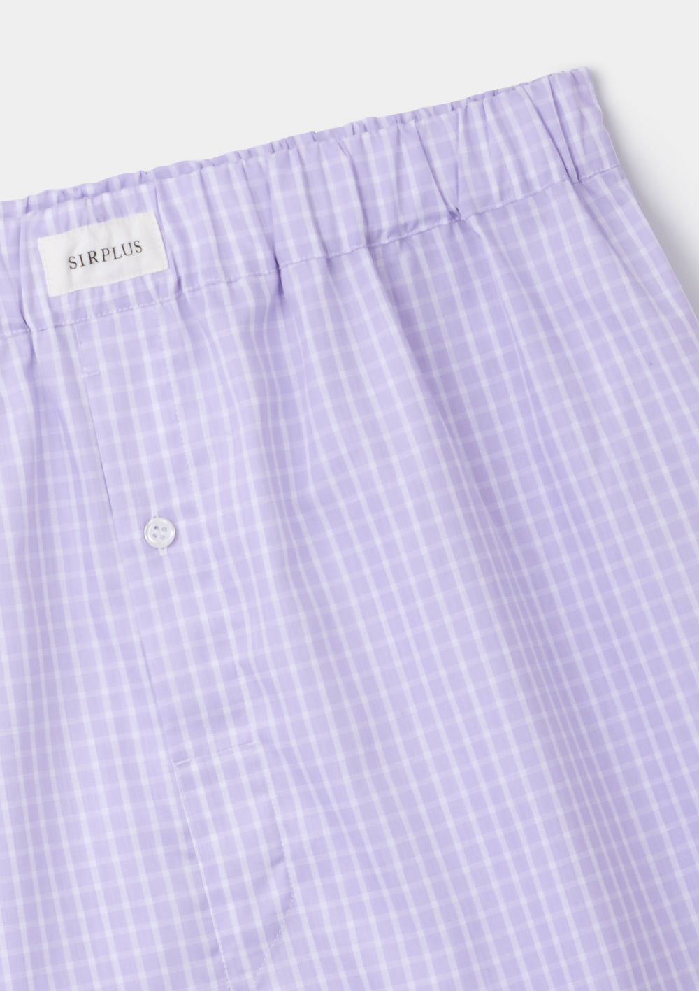 Lilac Check Cotton Boxer Shorts, Boxer Shorts - SIRPLUS