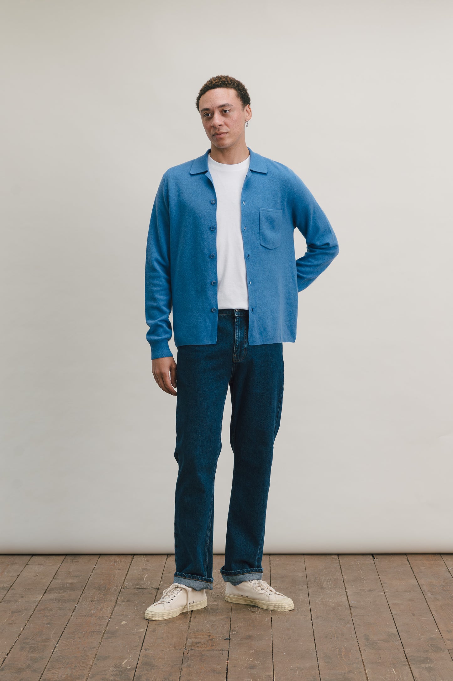 Zaffer Merino Knit Polo Shirt