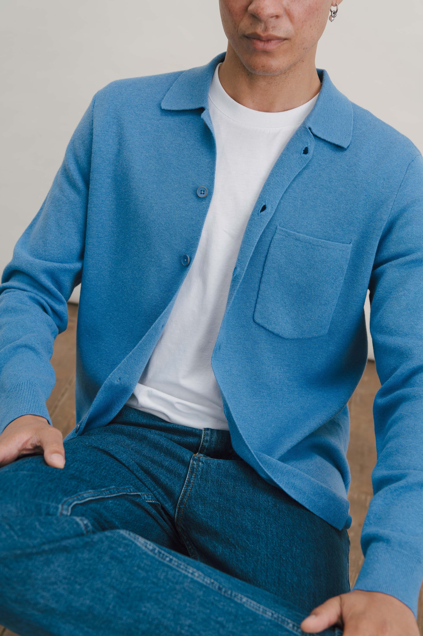 Zaffer Merino Knit Polo Shirt