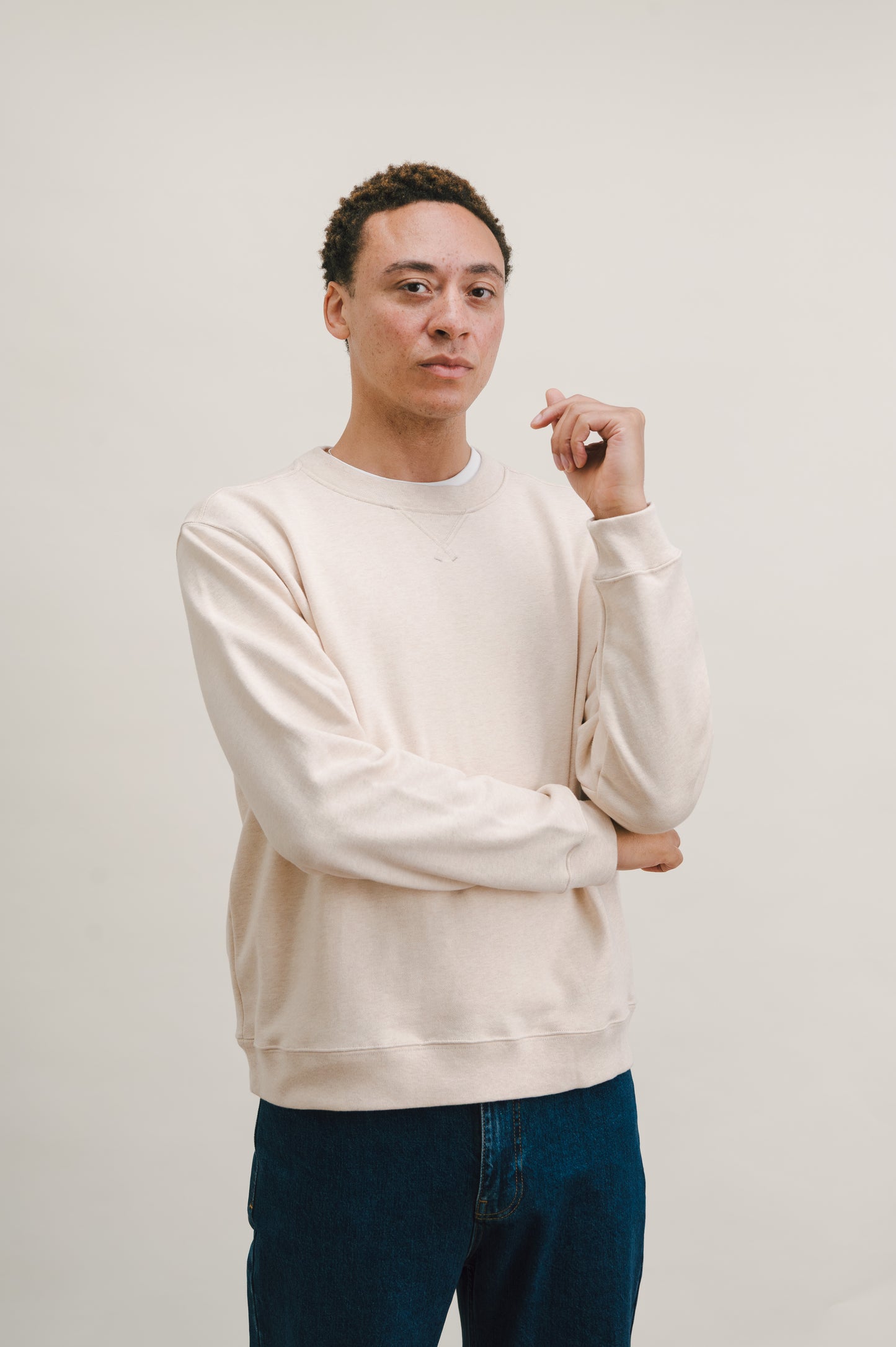 Ecru Organic Cotton Sweatshirt