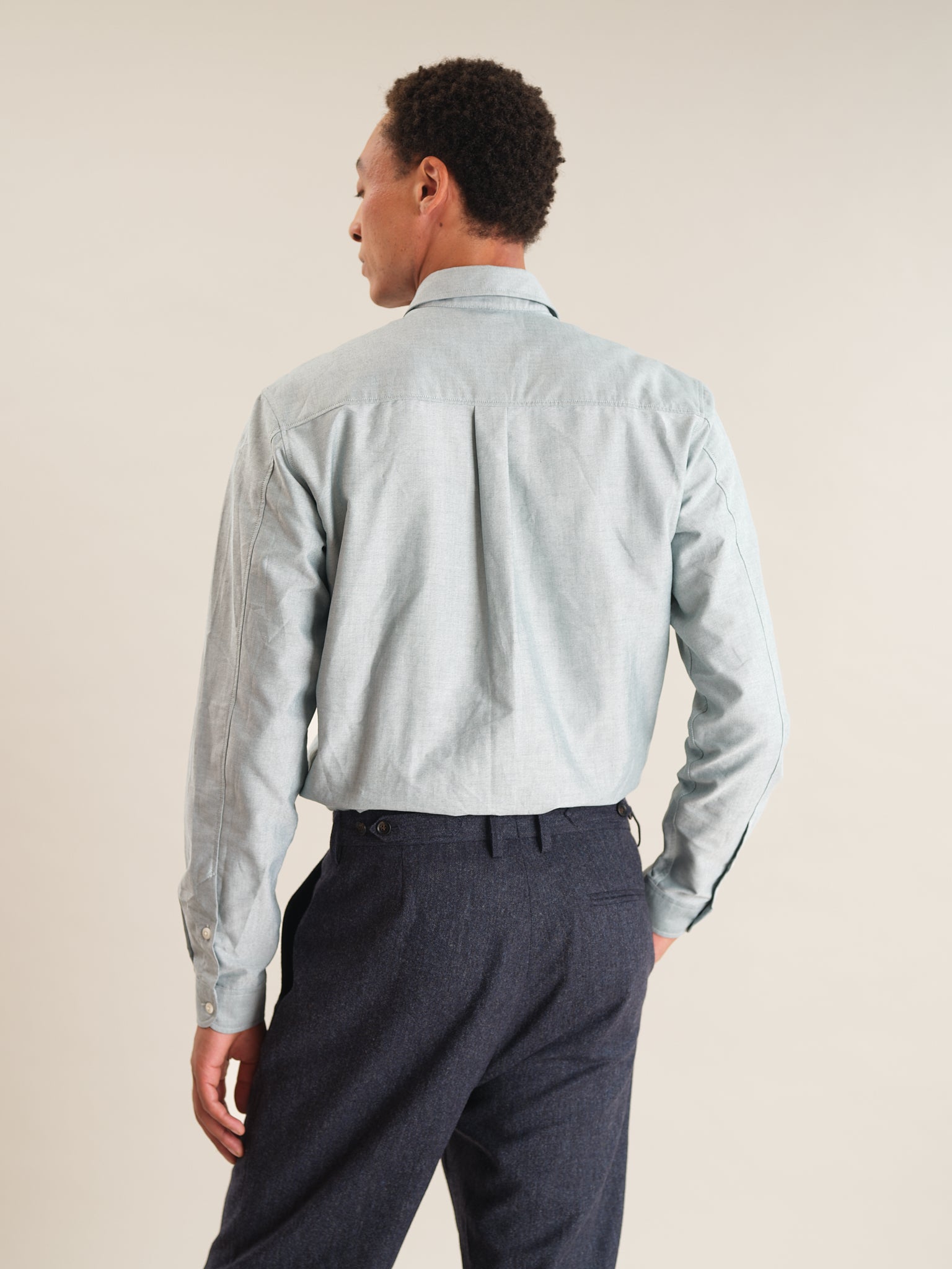 Sea Green Oxford Collared Shirt, Collar Shirt - SIRPLUS