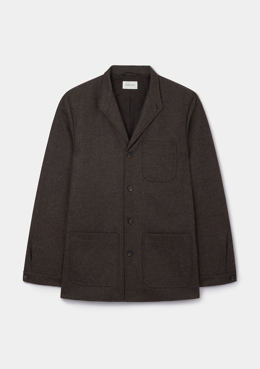 Walnut Brown Twill Teba Jacket, Teba Jacket - SIRPLUS