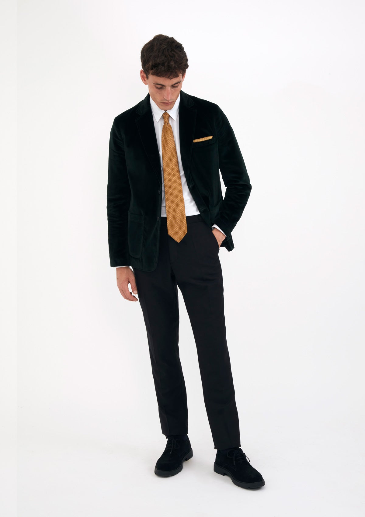 Ivy Green Velvet Blazer, Blazer - SIRPLUS