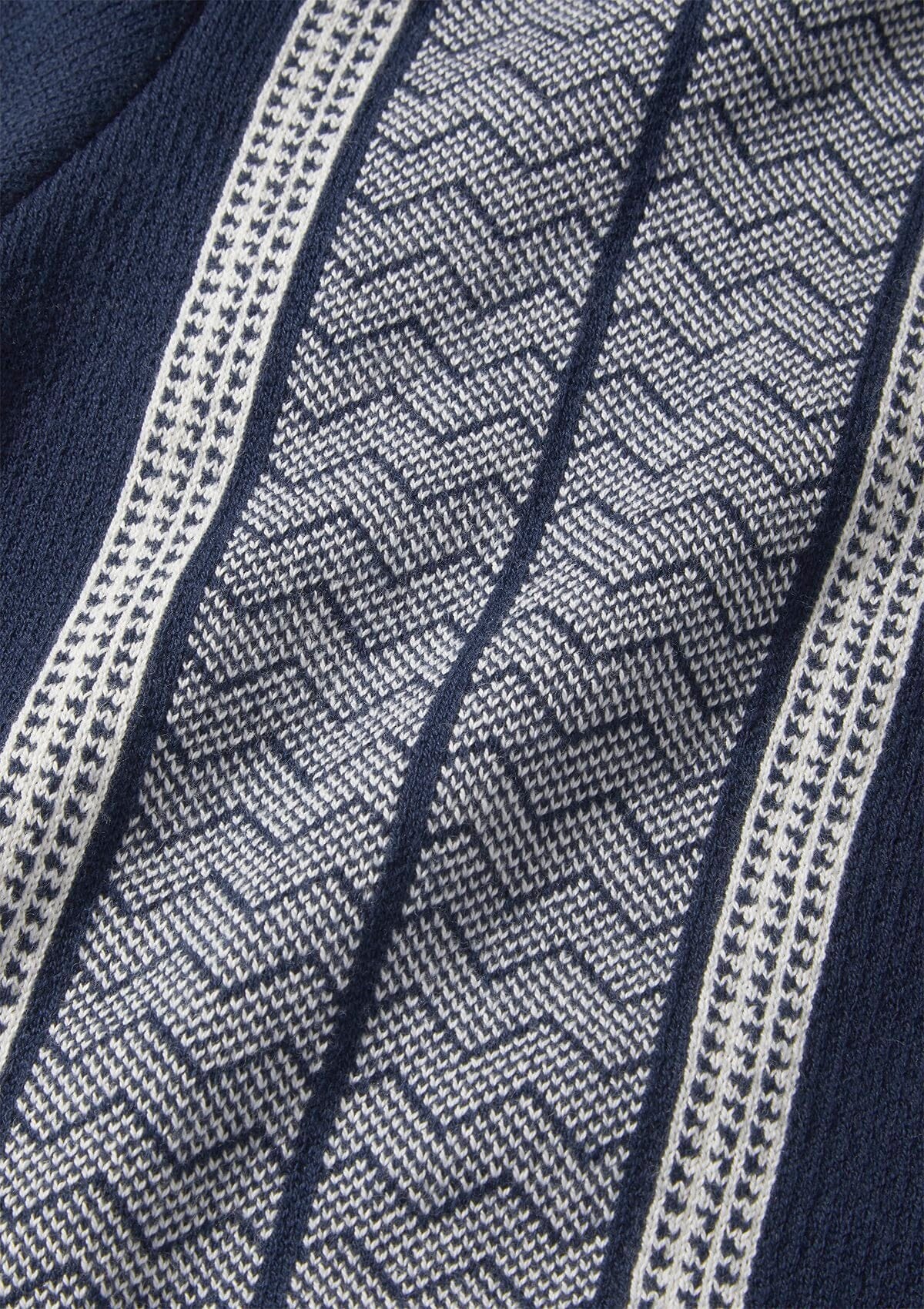 Navy Jacquard-Knit Polo, Polo Shirts - SIRPLUS